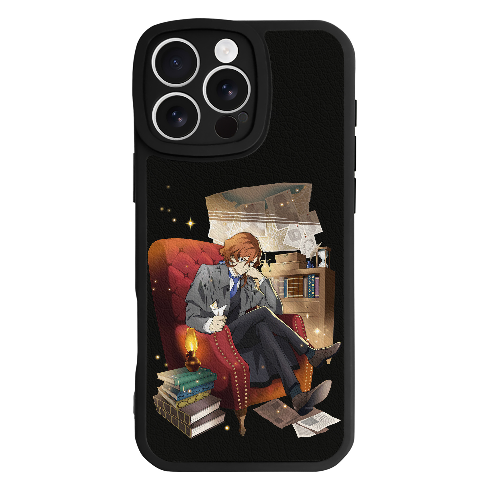（画像用） 文豪ストレイドッグス Bungo Stray Dogs 【iPhone 16シリーズ対応】シリコンスマホケース（レザー調） 材質：シリコン